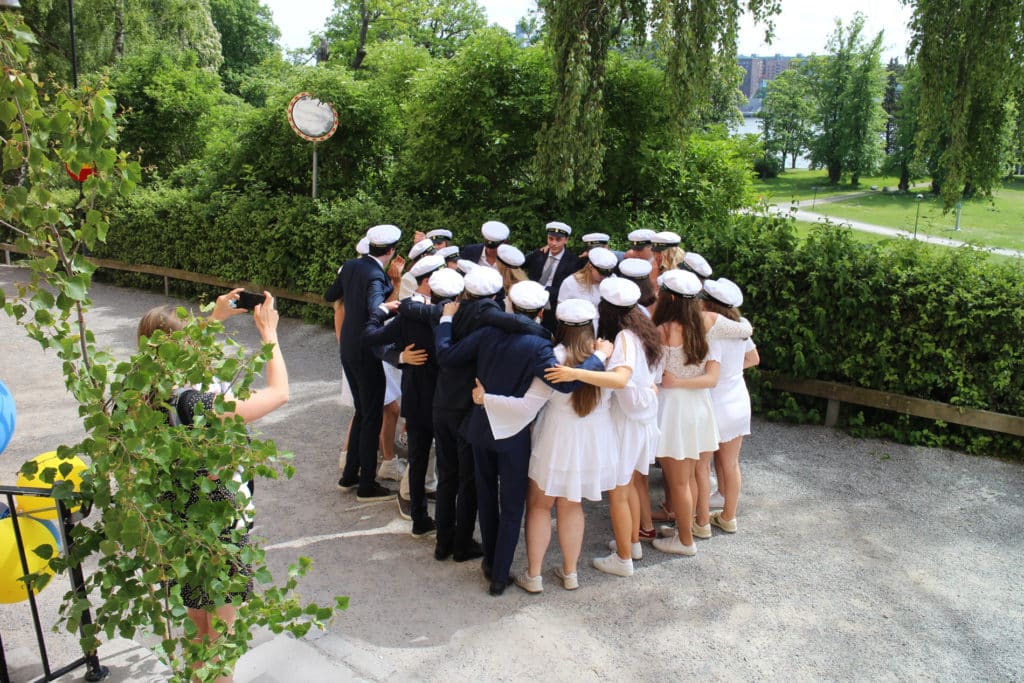Glada studenter